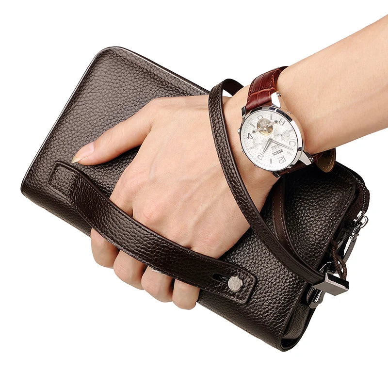 Lock Leather Wallet