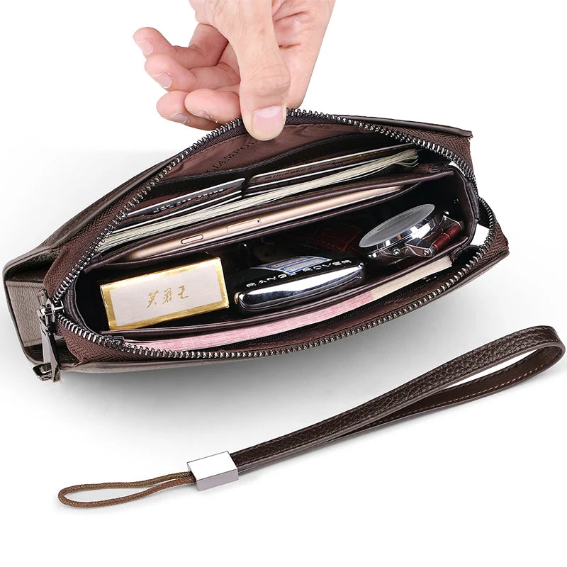 Lock Leather Wallet