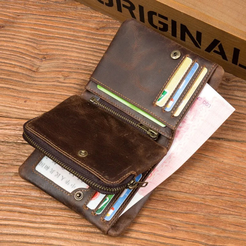 Crazy Horse Leather Wallet
