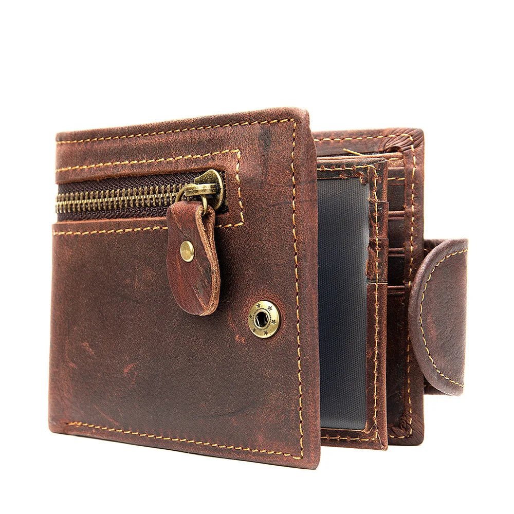 Retro Cowhide Wallet