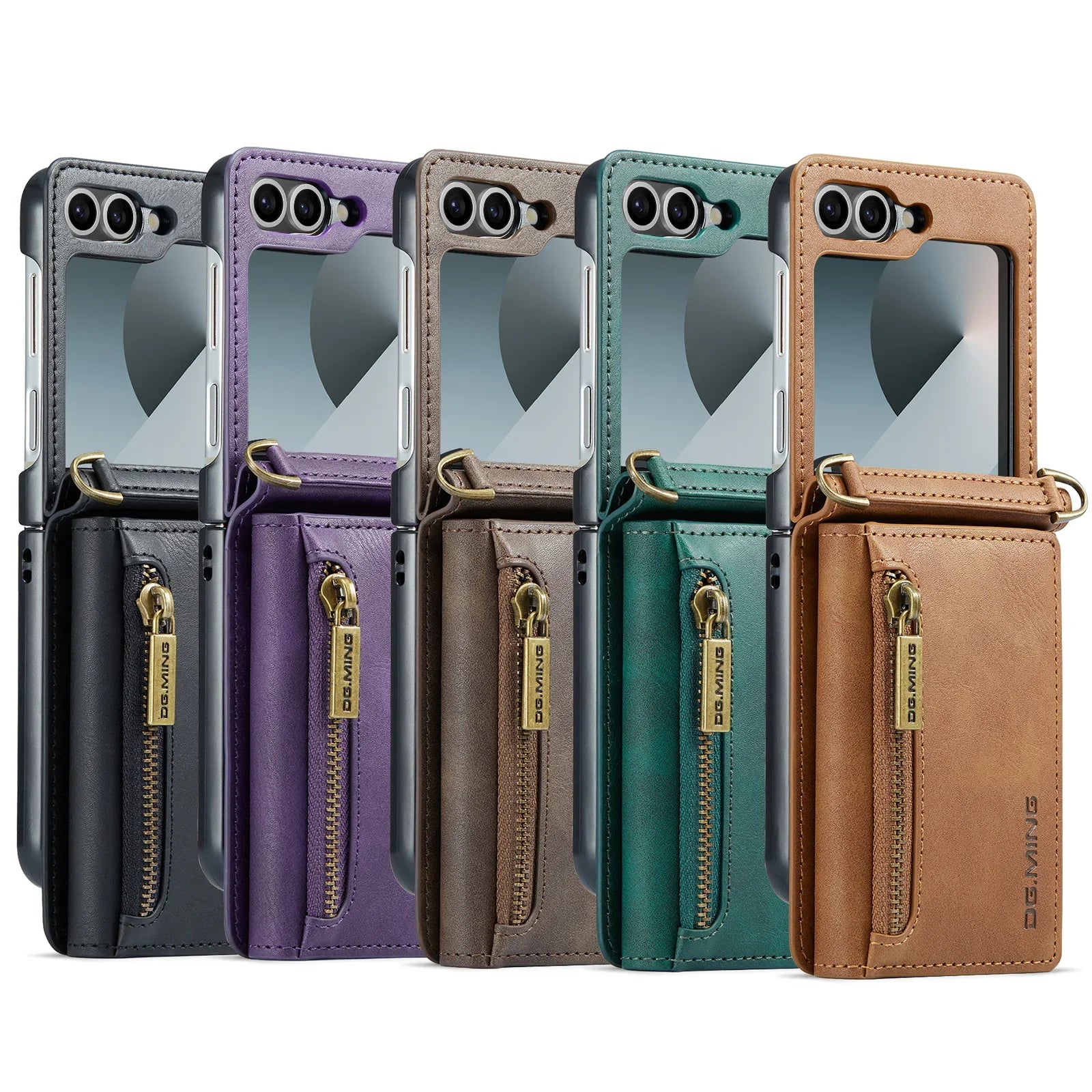 Leather Flip Wallet Case