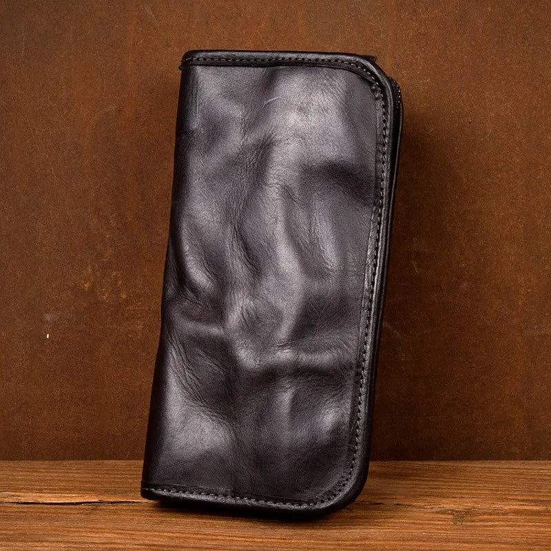 Handpainted Leather Wallet
