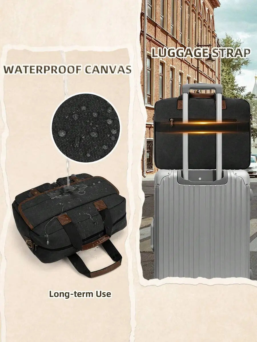 Canvas Laptop Messenger Bag