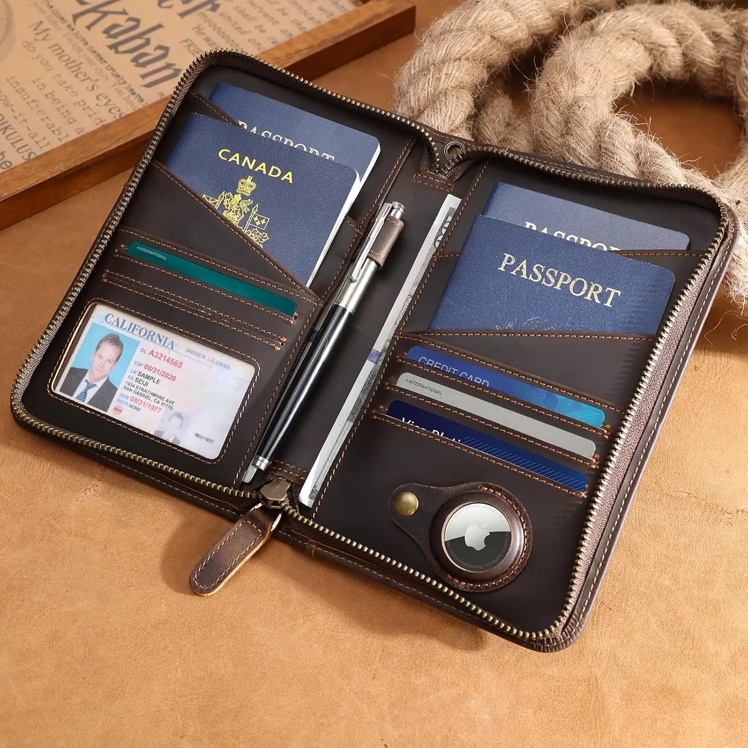 Leather Passport Holder