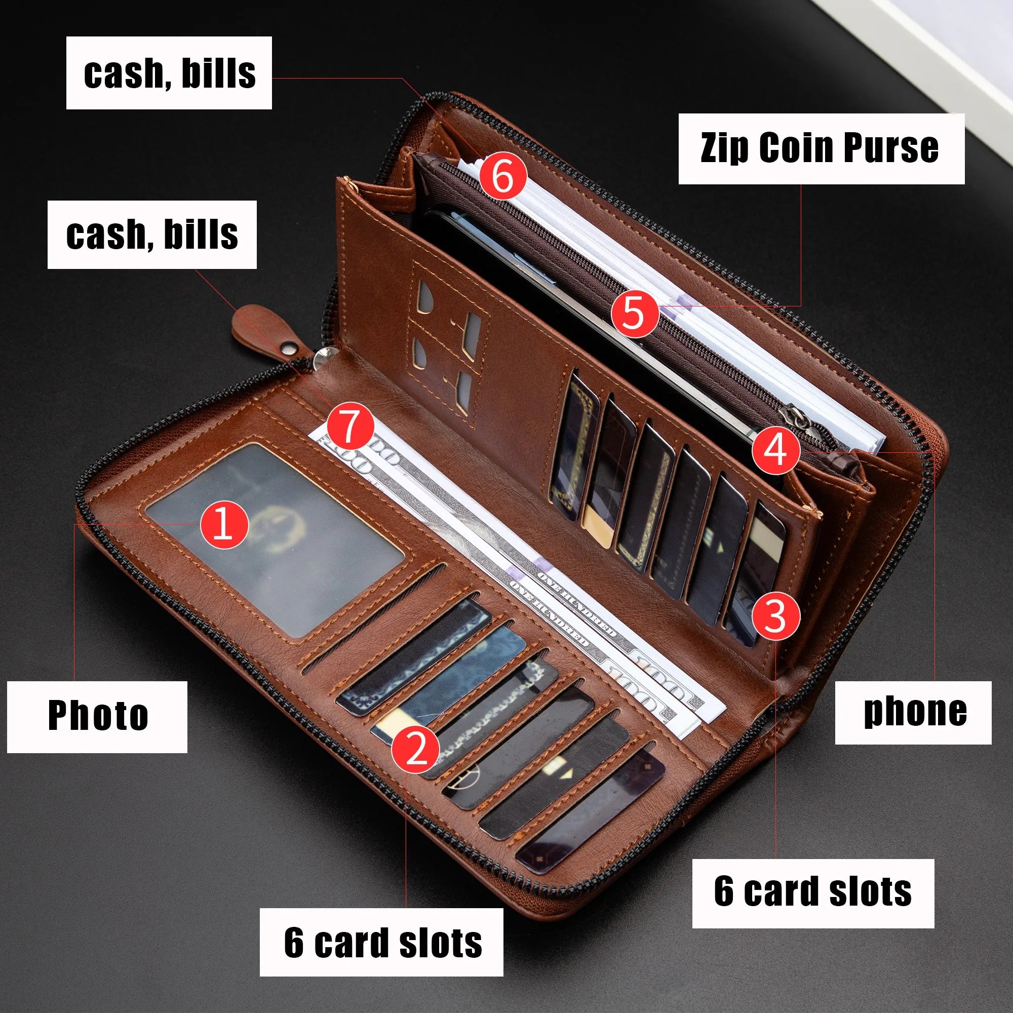 Long Zipper Wallet