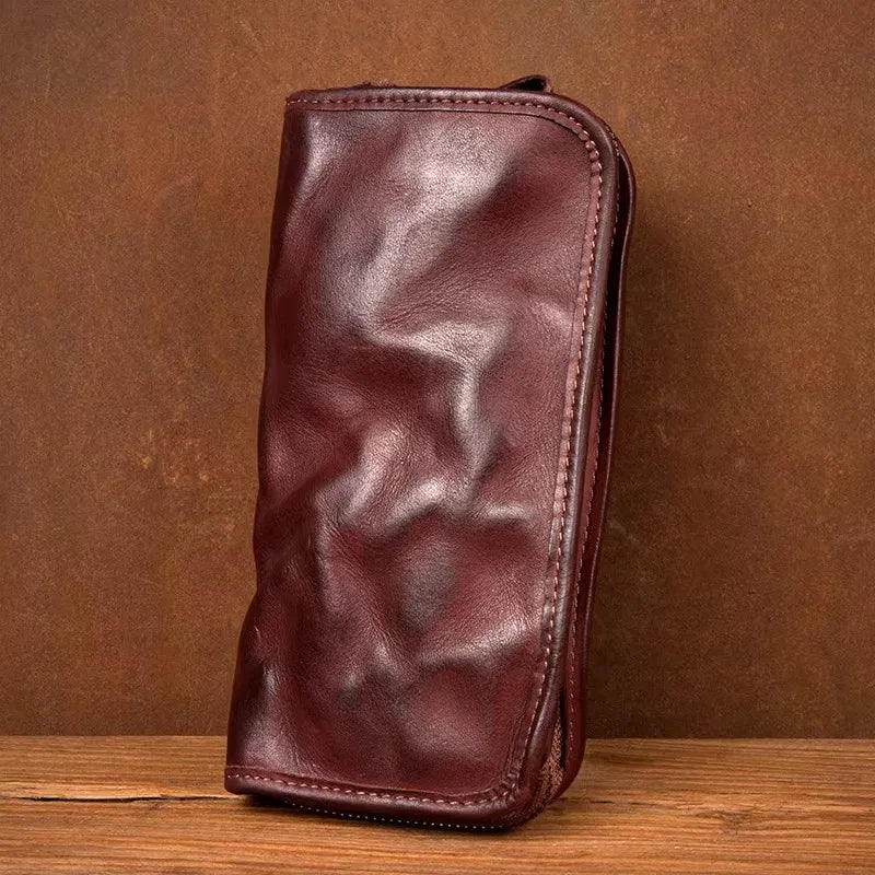 Handpainted Leather Wallet