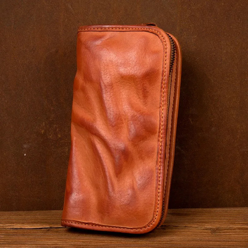 Handpainted Leather Wallet