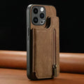 Zip Leather Wallet Case