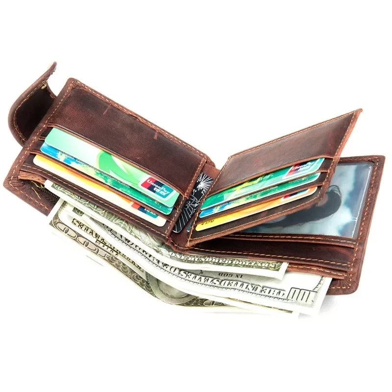 Retro Cowhide Wallet