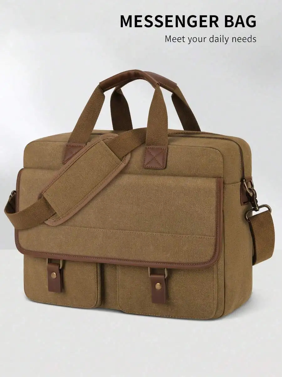 Canvas Laptop Messenger Bag