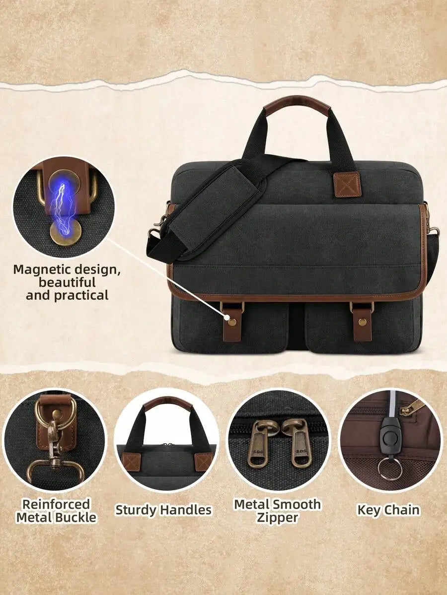 Canvas Laptop Messenger Bag