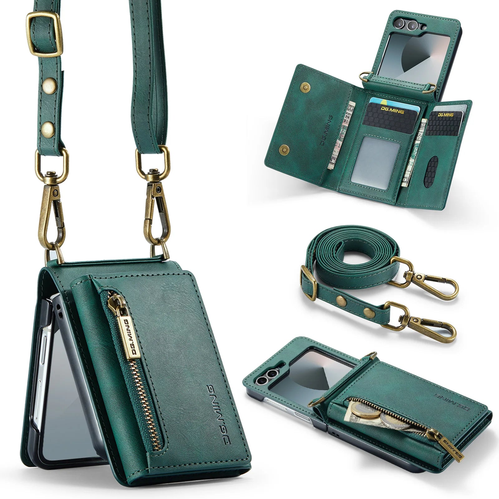 Leather Flip Wallet Case