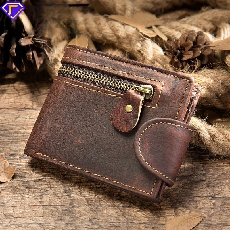 Retro Cowhide Wallet